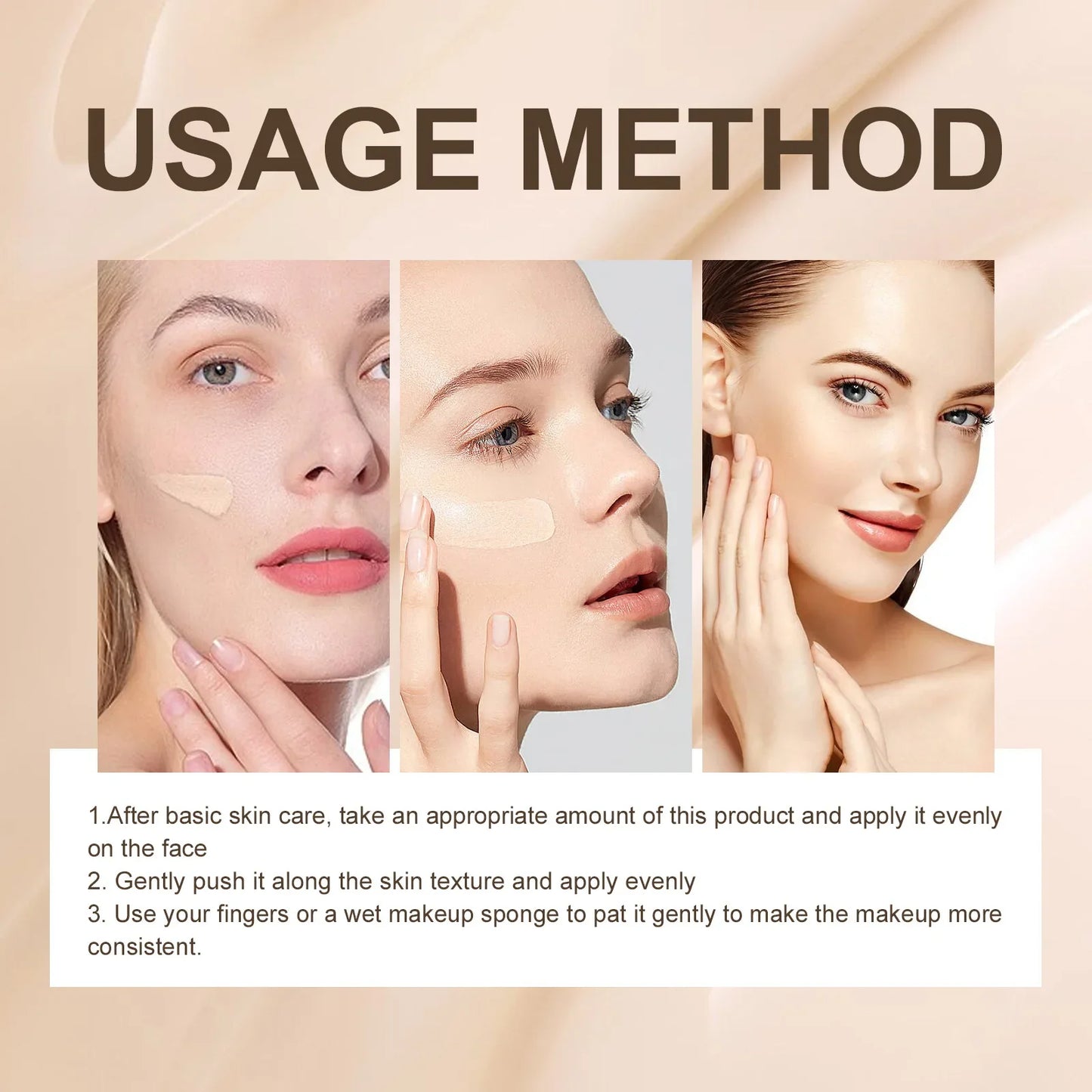 Liquid Concealer Foundation Face Invisible Pores Full Coverage Dark Spots Brighten Skin Oil Control Cosmetics Waterproof Lasting